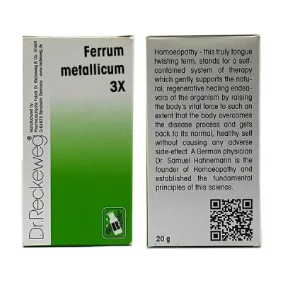 Dr. Reckeweg Ferrum Muriaticum 3X Tablet 20 gm