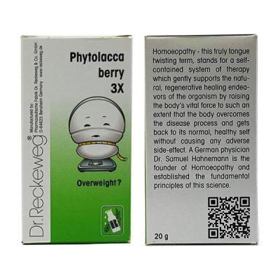 Dr. Reckeweg Phytolacca Berry 3x Tablet 20 gm