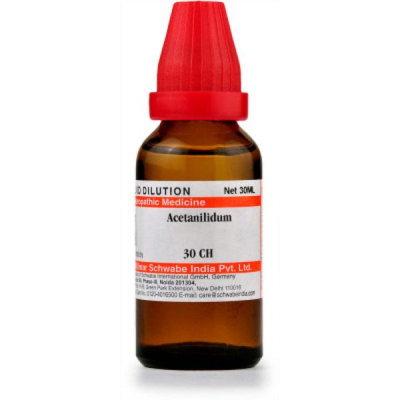 Dr. Willmar Schwabe Acetanilidum (Antifebrinum) 30CH Drops 30 ml