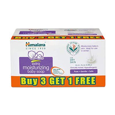 Himalaya Extra Moisturizing Baby Soap ( Buy 3 Get 1) 75 Gm