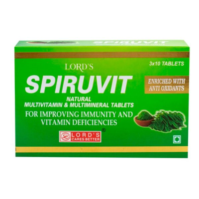 Lord's Spiruvit Tablet (Pack of 3 x 10's) 1's