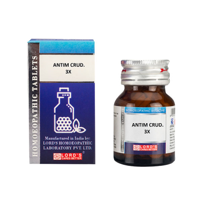 Lord's Trituration Antim Crud 3X Tablet 25 gm