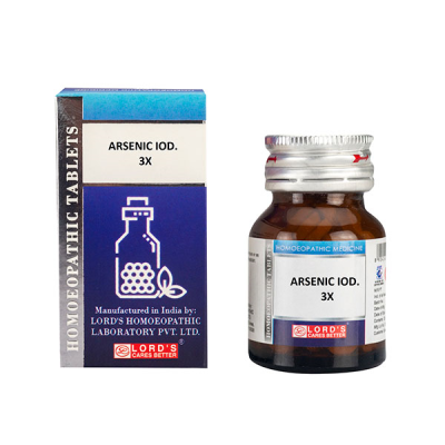 Lord's Trituration Arsenic Iod 3X Tablet 25 gm