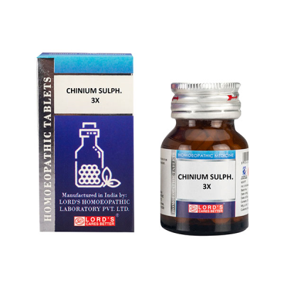 Lord's Trituration Chinium Sulph 3X Tablet 25 gm