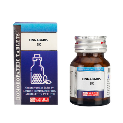 Lord's Trituration Cinnabaris 3X Tablet 25 gm