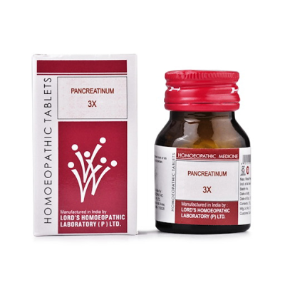 Lord's Trituration Pancreatinum 3X Tablet 25 gm