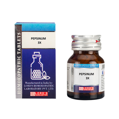 Lord's Trituration Pepsinum 3X Tablet 25 gm