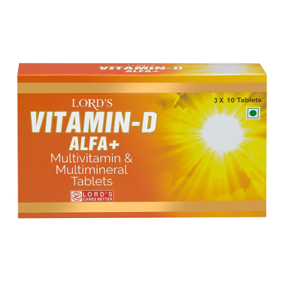 Lord's Vitamin-D Alfa+ Tablet (Pack of 3 x 10's)