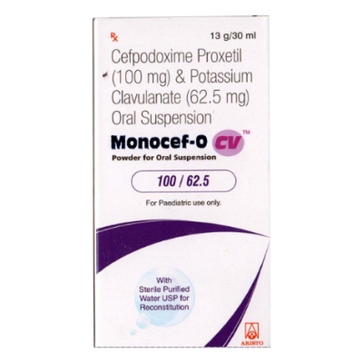 Monocef O Cv 100/62.5mg Bottle Of 30ml Dry Suspension