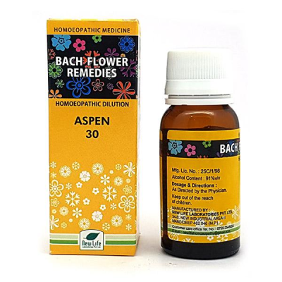New Life Bach Flower Aspen 30 Liquid 30 ml