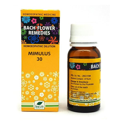 New Life Bach Flower Mimulus 30 Liquid 30 ml