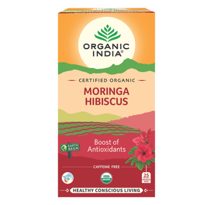 Organic India Tea Bags- Moringa Hibiscus 25's