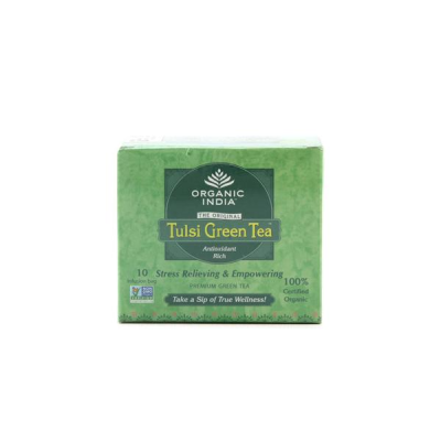 Organic India Tulsi Green Tea Bags - Classic 10's