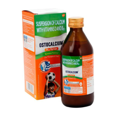 Ostocalcium B12 Syrup - Banana Flavour 200 ml
