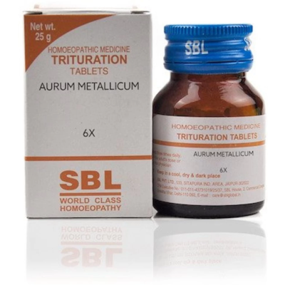 SBL Aurum Metallicum 6X Tablet 25 gm