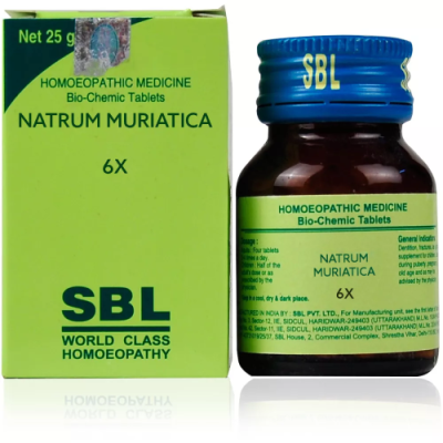 SBL Natrum Muriaticum 6X Tablet 25 gm