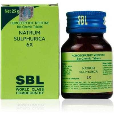SBL Natrum Sulphuricum 6X Tablet 25 gm