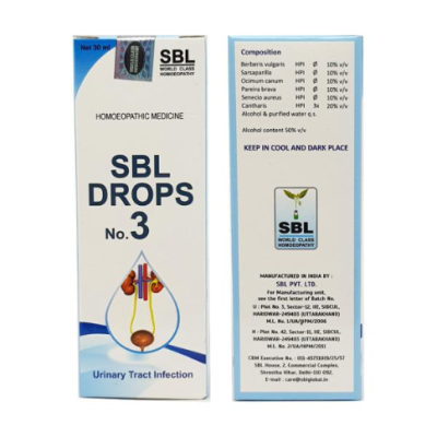 SBL Drops No.3 for Urinary Tract Infection 30 ml