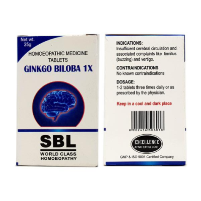 SBL Ginkgo Biloba 1X Tablet 25 gm