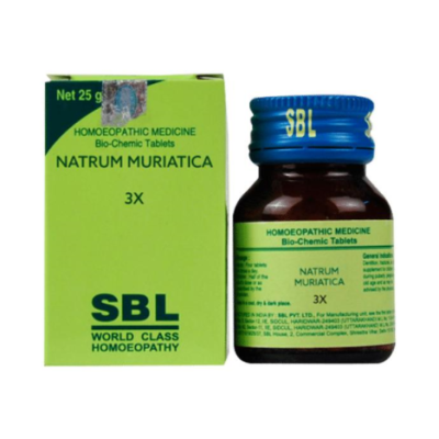 SBL Natrum Muriaticum 3X Tablet 25 gm