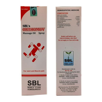 SBL Orthomuv Massage Oil 60 ml