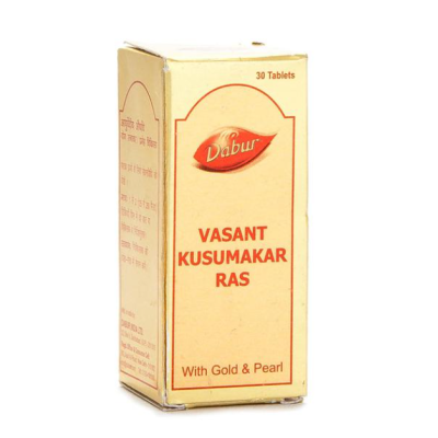 Dabur Vasant Kusumakar Ras with Gold & Pearl Tablet