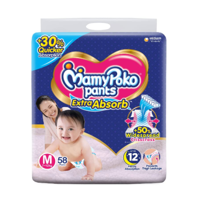 MamyPoko Pants Extra Absorb Diaper for Babies - Medium