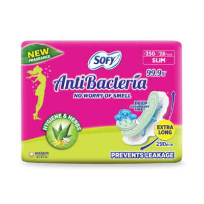 Sofy Anti Bacteria Sanitary Pads (XL) 28's