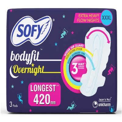 Sofy Bodyfit Overnight Pads (XXXL) 3's