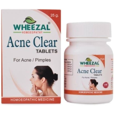 Wheezal Acne Clear Tablet 25GM