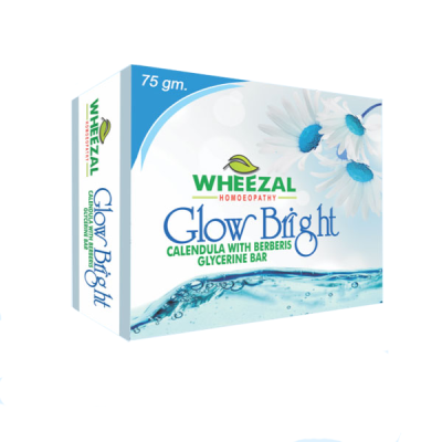 Wheezal Glow Bright Calendula with Berberis Glycerine Soap Bar 75 gm