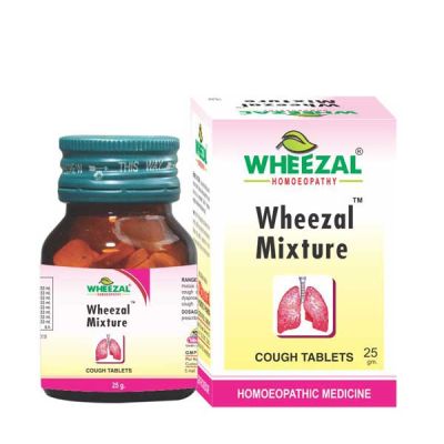Wheezal Mixture Cough Tablet 25 gm