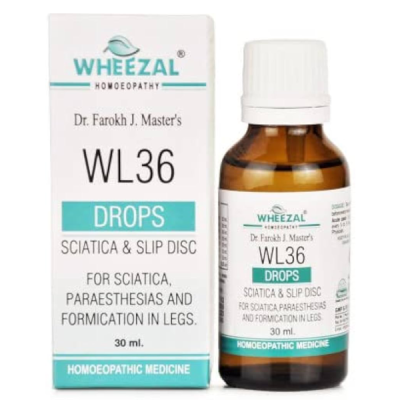 Wheezal Wl-36 Sciatica And Slip Disc Drops 30ML