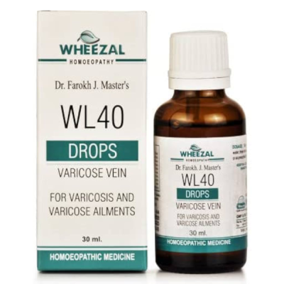 Wheezal Wl-40 Varicose Veins Drops 30ML