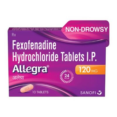 Allegra 120mg Strip Of 10 Tablets