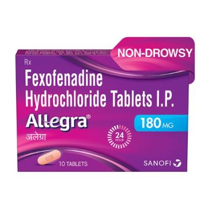 Allegra 180mg Strip Of 10 Tablets