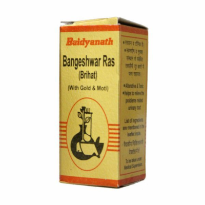 Baidyanath Bangeshwar Ras Brihat With Gold and Pearl Tablet 10's