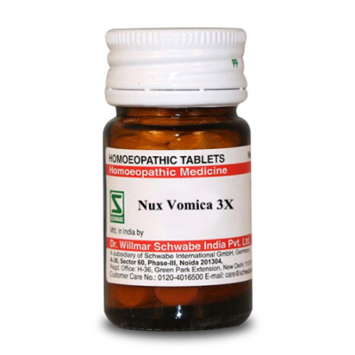 Dr. Willmar Schwabe Nux Vomica 3X Tablet 20 gm