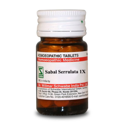 Dr. Willmar Schwabe Sabal Serrulata 1X Tablet 20 gm