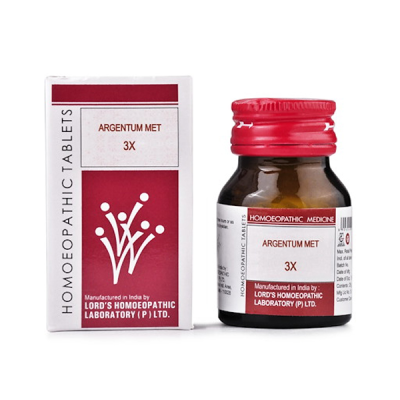 Lord's Trituration Argentum Met 3X Tablet 25 gm