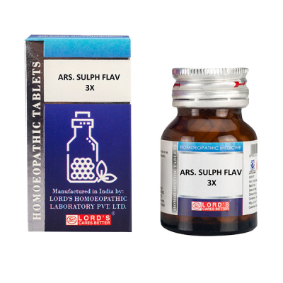 Lord's Trituration Ars Sulph Flav 3X Tablet 25 gm