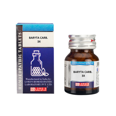 Lord's Trituration Baryta Carb 3X Tablet 25 gm