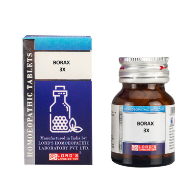 Lord's Trituration Borax 3X Tablet 25 gm