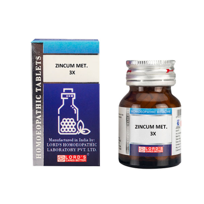 Lord's Trituration Zincum Met 3X Tablet 25 gm