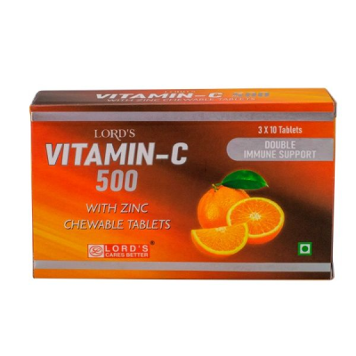 Lord's Vitamin-C 500 Tablet (Pack of 3 x 10's)