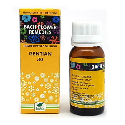 New Life Bach Flower Gentian 30 Liquid 30 ml