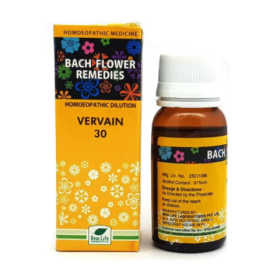 New Life Bach Flower Vervain 30 Liquid 30 ml