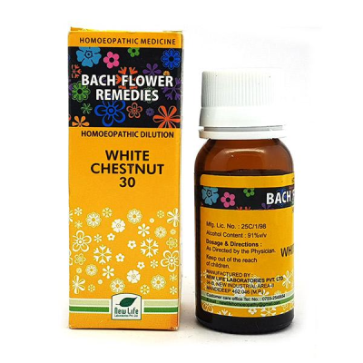 New Life Bach Flower White Chestnut 30 Liquid 30 ml