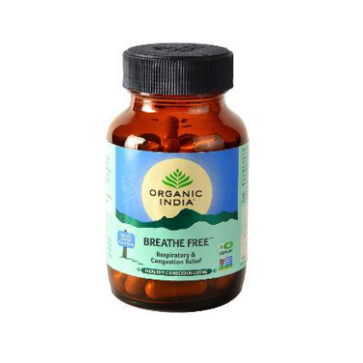 Organic India Breathe Free Veg Capsule 60's