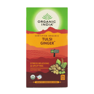 Organic India Tulsi Ginger Tea Bag 25's